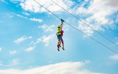 zip line zip-lining first time