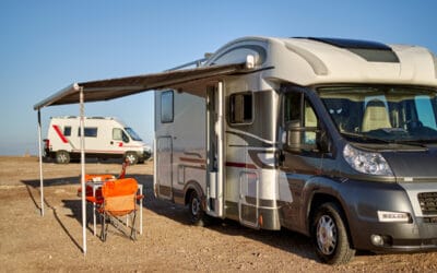 towing an rv with a broken awning awning brok and towing